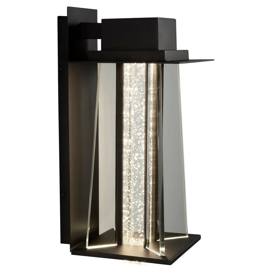 Arté 19" Outdoor Lantern in Black - Image 3