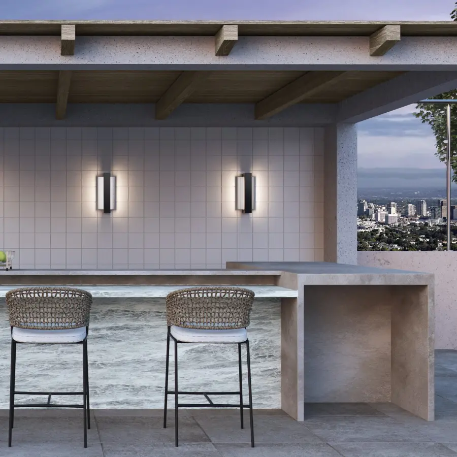 Bold Architectural Sconce with Wet-Rated Versatility - Image 4