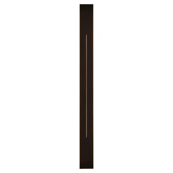 The Torre 60" sconce delivers bold architectural presence with its minimalist vertical design and radiating backlit ambiance. Built with coastal-grade materials for lasting outdoor performance, featuring 5CCT adjustable color temperature. - alternate view