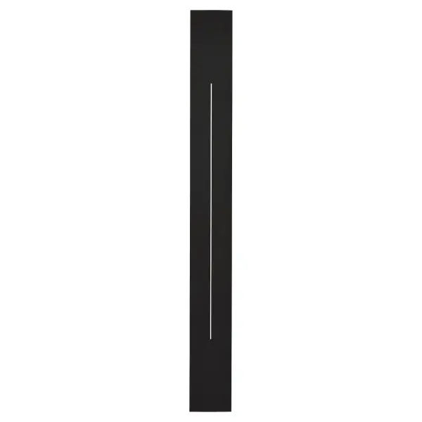 The Torre 48" sconce delivers dramatic vertical illumination with its back-lit LED design and center opening. Built with coastal-grade materials for lasting outdoor performance, this wet-rated fixture combines modern minimalism with ambient lighting. - alternate view