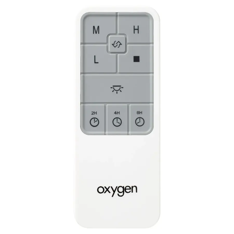 Oxygen Handheld Remote Control for AC Motor Ceiling Fans