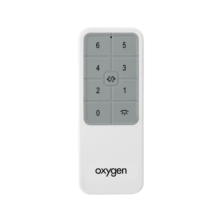 Oxygen Handheld Remote for DC Motor Ceiling Fans