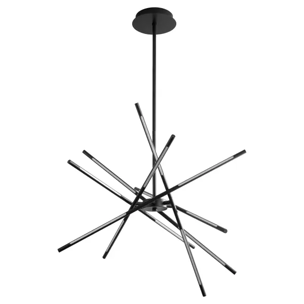 Palillos Twelve Light LED Pendant in Black - Image 1