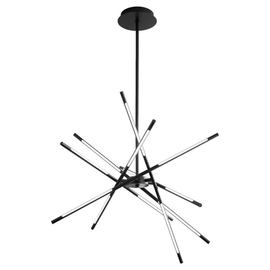 Palillos Twelve Light LED Pendant in Black - Image 2