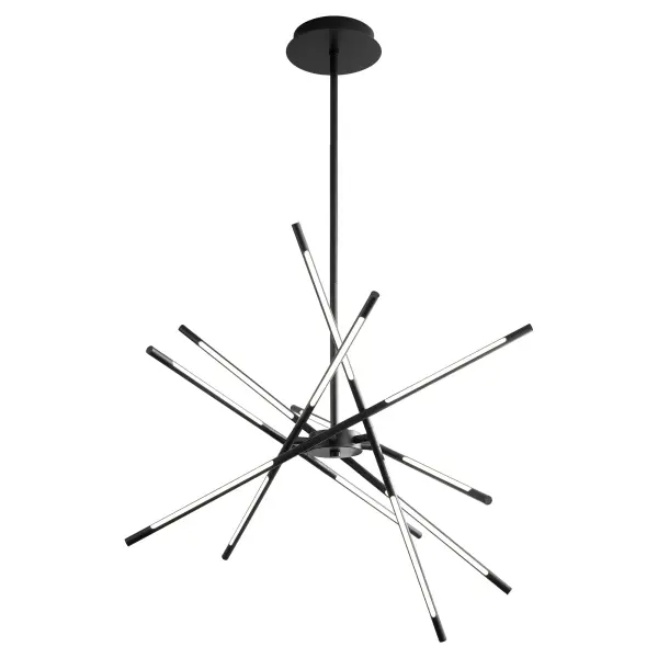Palillos Twelve Light LED Pendant in Black - Image 3