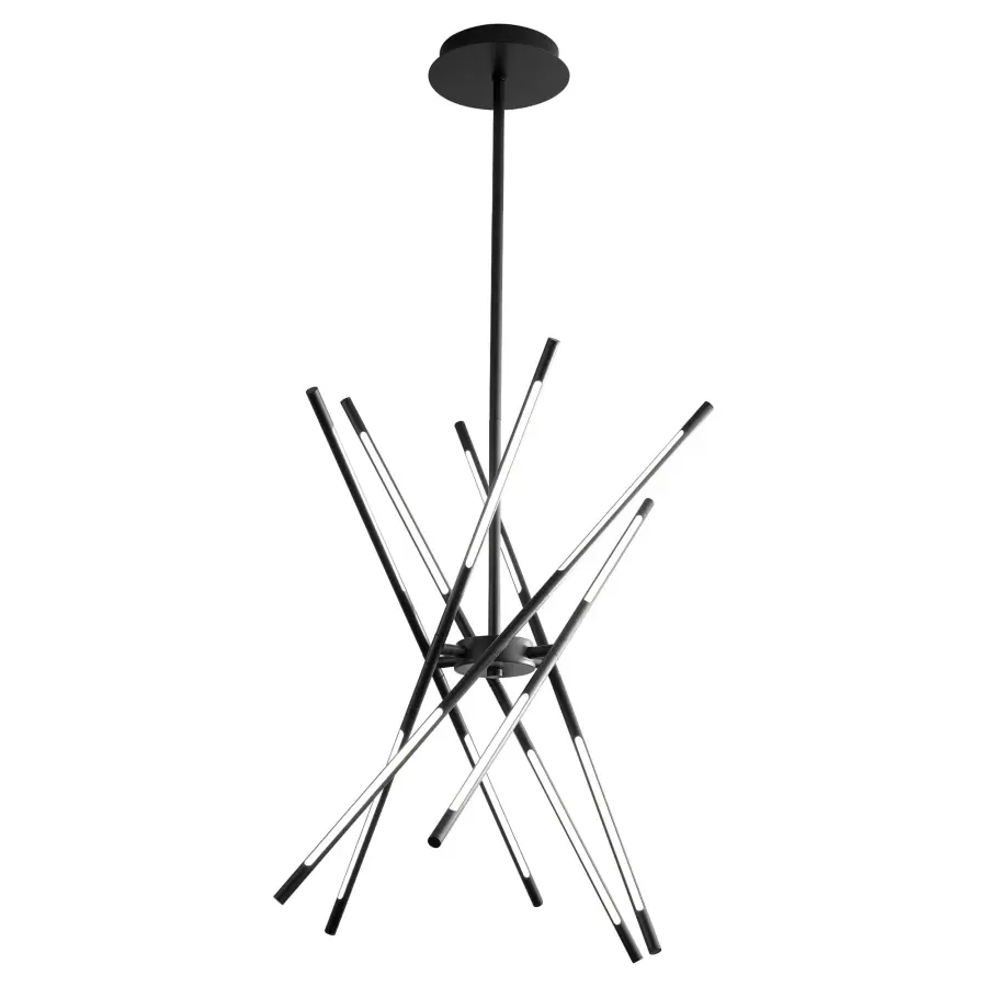 Palillos Twelve Light LED Pendant in Black - Image 5