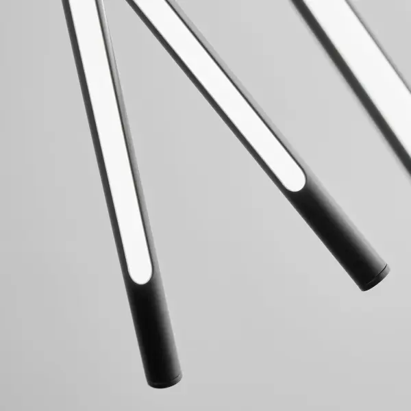 Palillos Twelve Light LED Pendant in Black - Image 7