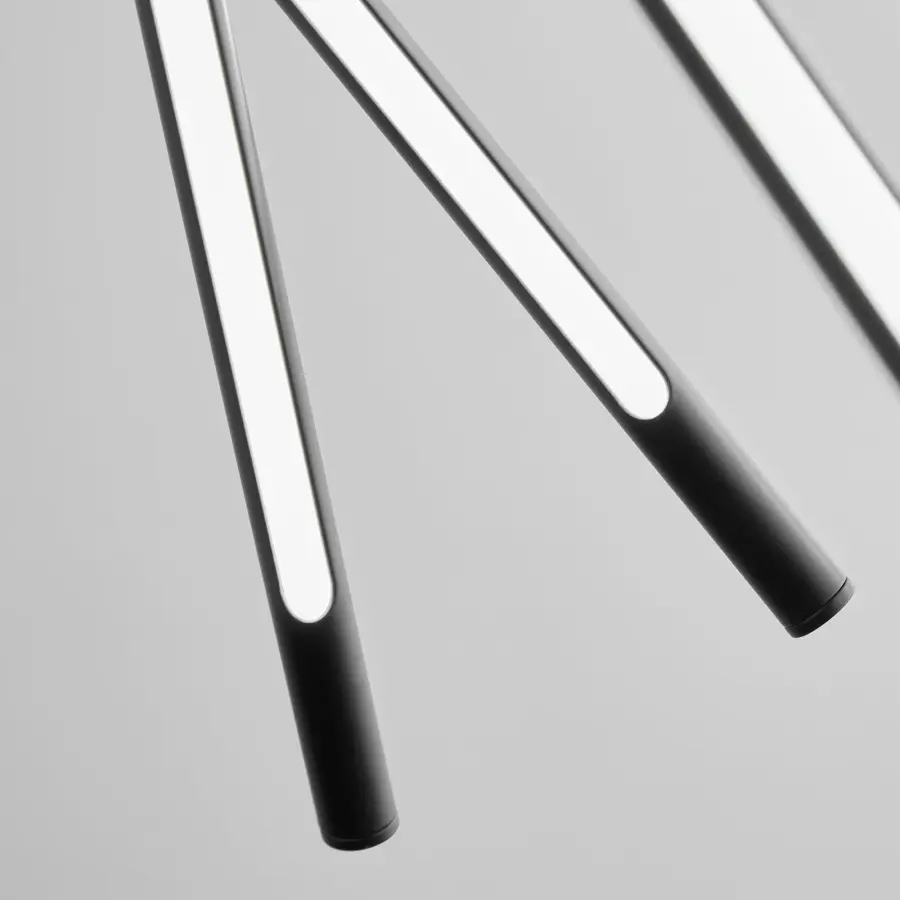 Palillos Twelve Light LED Pendant in Black - Image 7