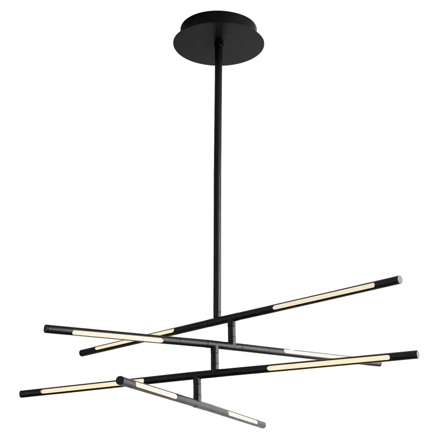Palillos Eight Light LED Pendant in Black - Image 2