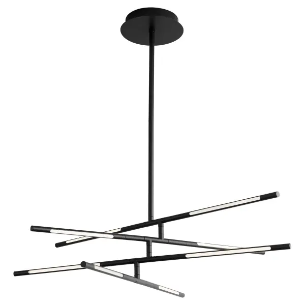 Palillos Eight Light LED Pendant in Black - Image 3