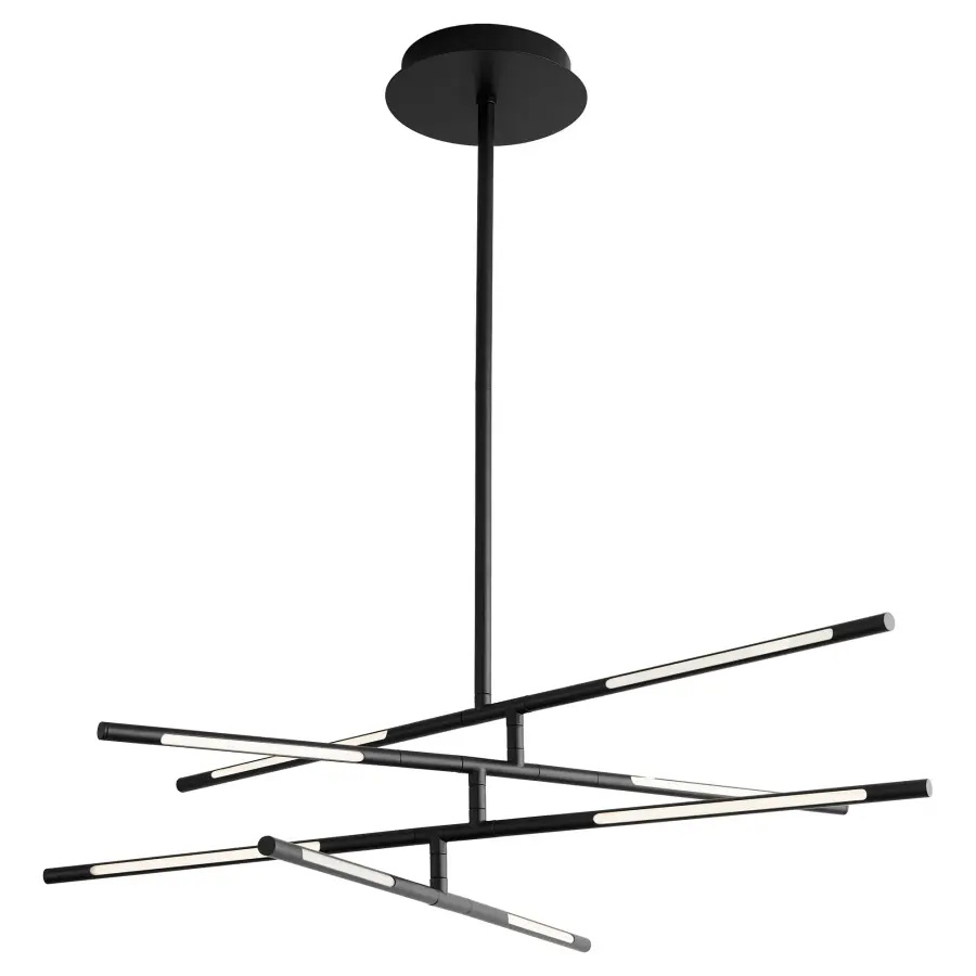 Palillos Eight Light LED Pendant in Black - Image 3