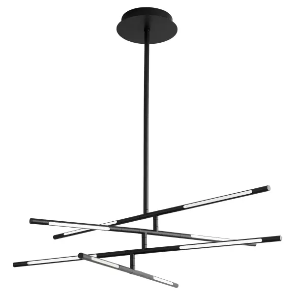 Palillos Eight Light LED Pendant in Black - Image 4