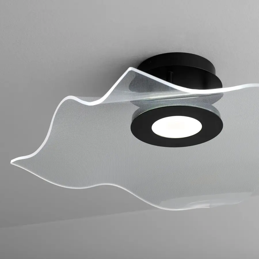 Mesmerizing Modern Ceiling Mount with Artistic Edge-Lit Design - Image 6