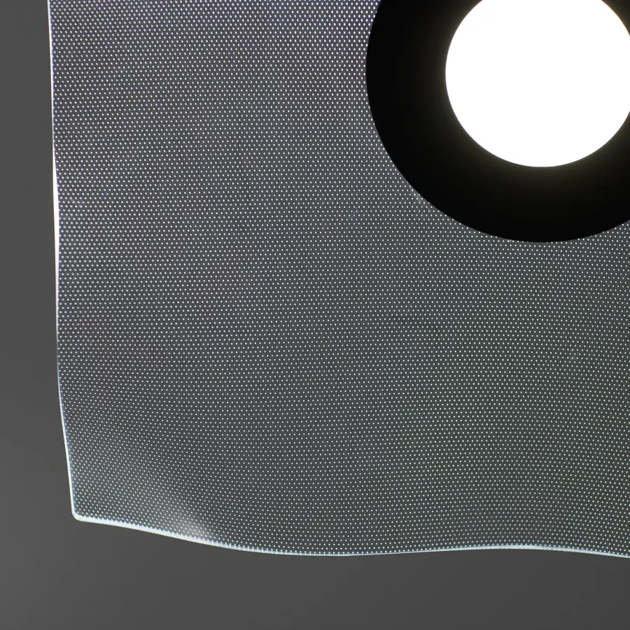 Mesmerizing Modern Ceiling Mount with Artistic Edge-Lit Design - Image 7