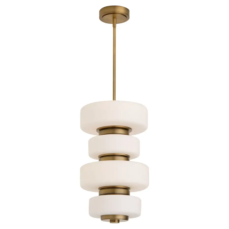 Favo 24" Pendant in Brushed Brass - Image 2
