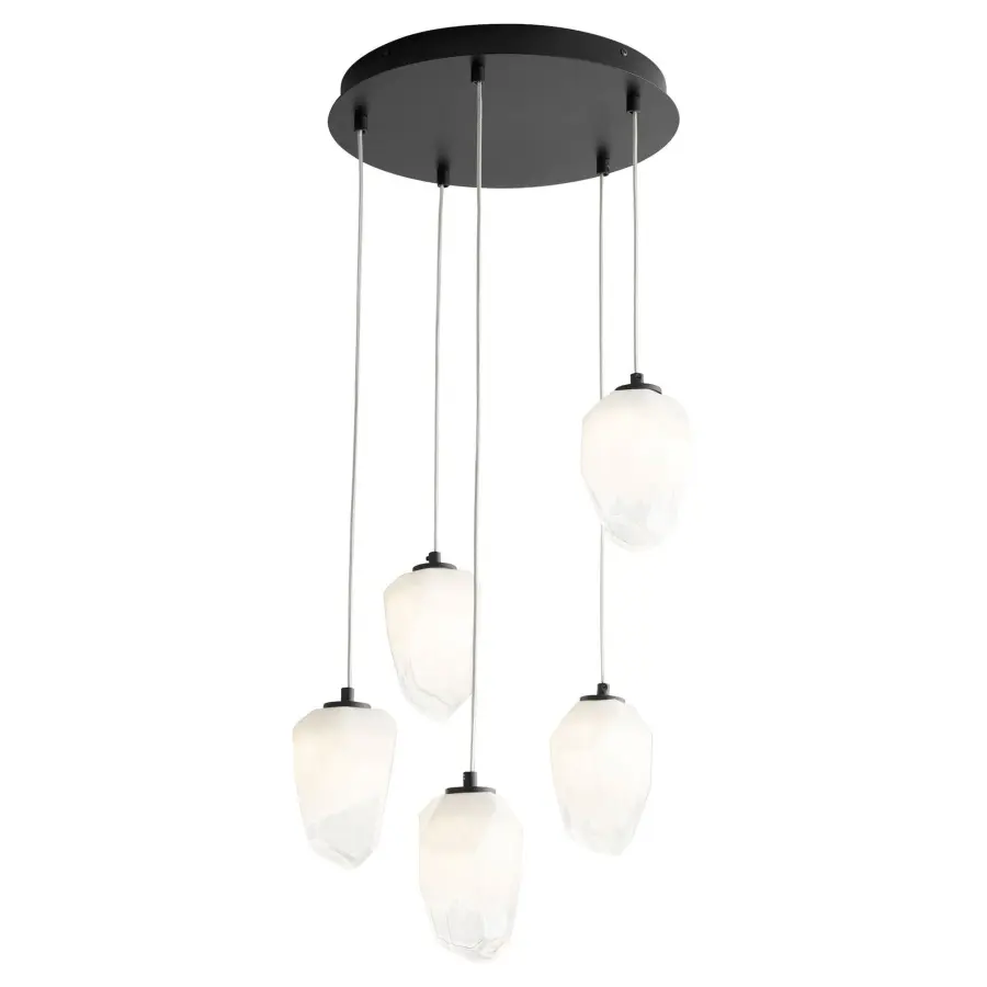 Vivo Five Light LED Pendant in Black - Image 3