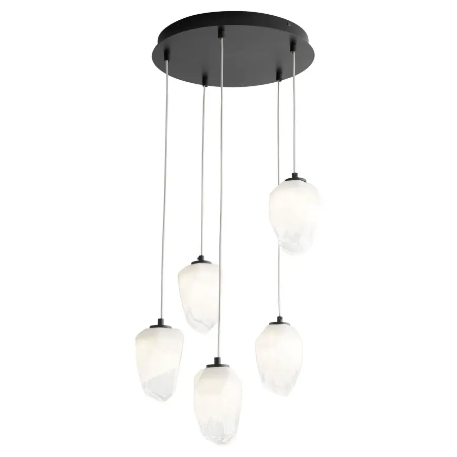 Vivo Five Light LED Pendant in Black - Image 4