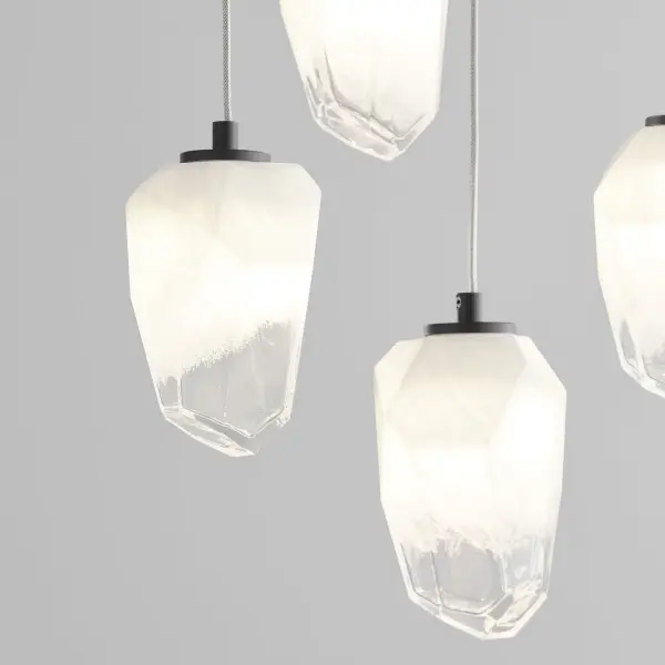Vivo Five Light LED Pendant in Black - Image 5