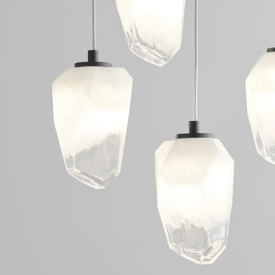 Vivo Five Light LED Pendant in Black - Image 5