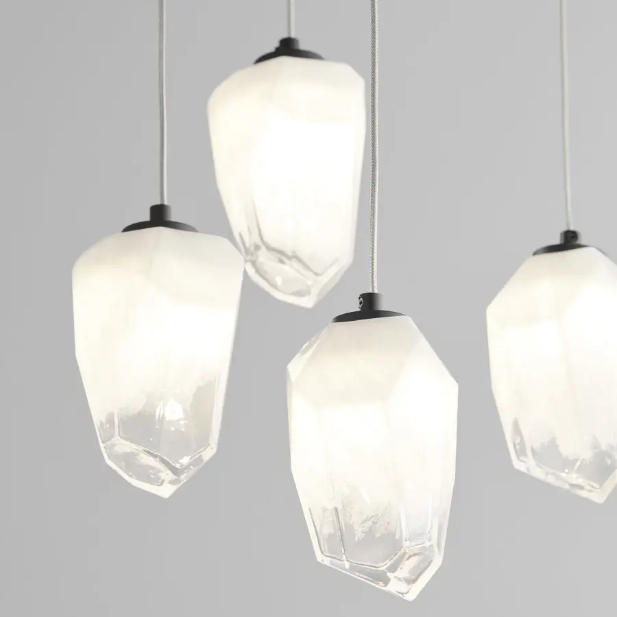 Vivo Five Light LED Pendant in Black - Image 6