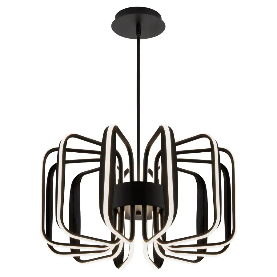 ROTO Twelve Light Pendant in Black - Image 2