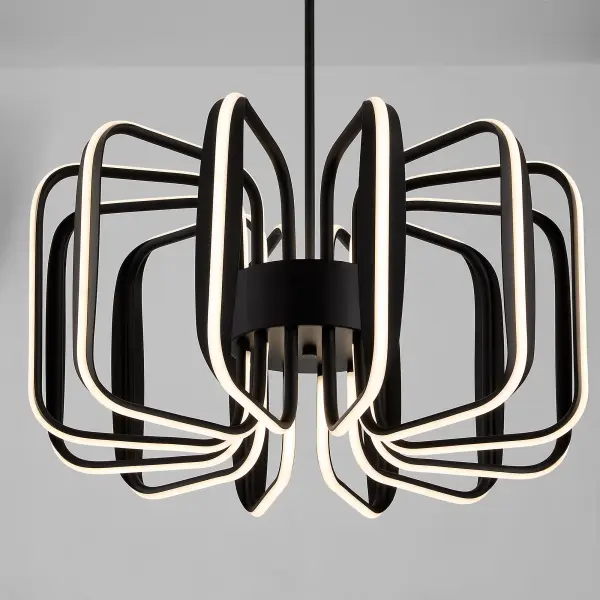 ROTO Twelve Light Pendant in Black - Image 4