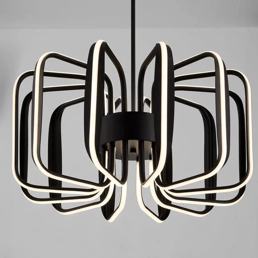 ROTO Twelve Light Pendant in Black - Image 4