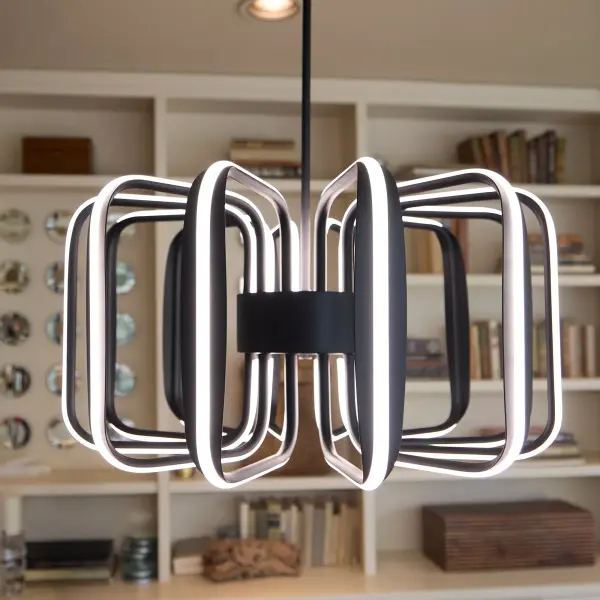 ROTO Twelve Light Pendant in Black - Image 6