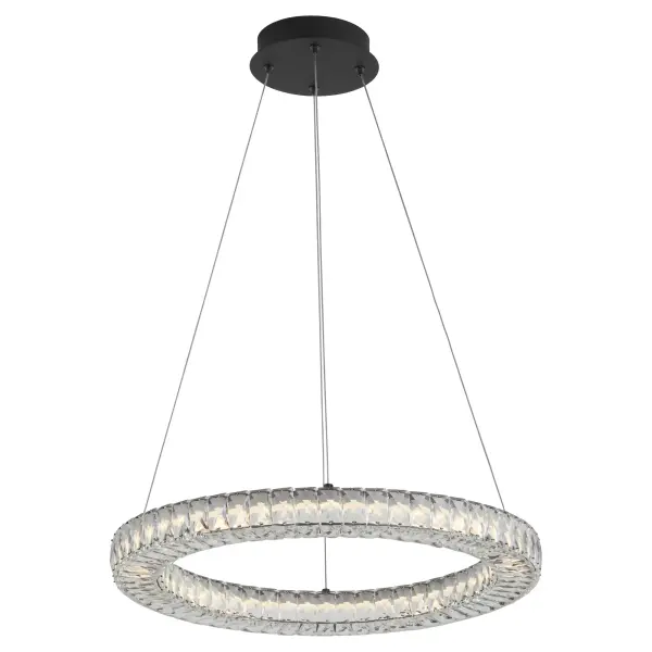 Contemporary Crystal LED Pendant with Adjustable Color Temperature - Image 2