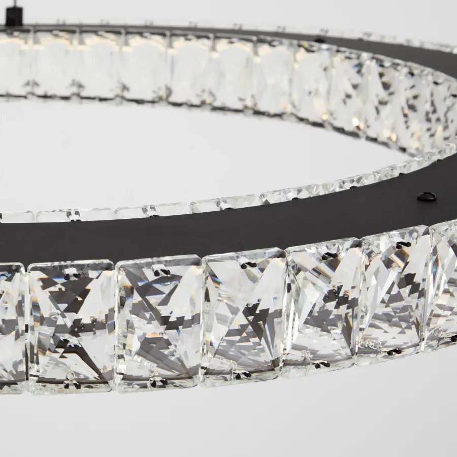 Contemporary Crystal LED Pendant with Adjustable Color Temperature - Image 4