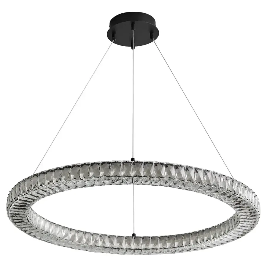 Versatile Crystal LED Pendant with Adjustable Color Temperature - Image 1