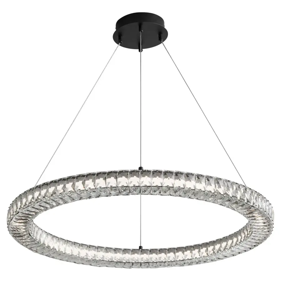 Versatile Crystal LED Pendant with Adjustable Color Temperature - Image 5