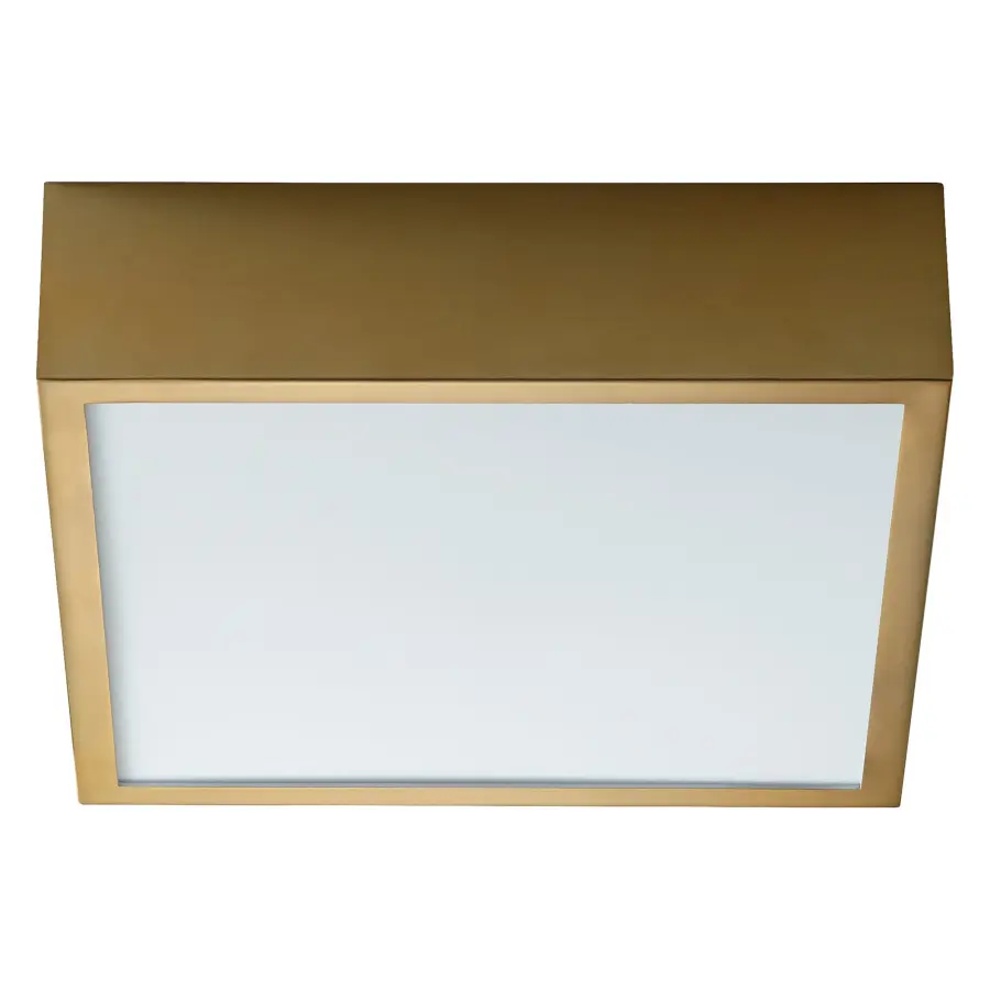 Pyxis 10" LED Sconce/Ceiling Mount in Aged Brass - Image 1