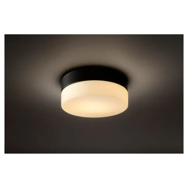Zuri 7" LED Flush Mount Ceiling Light in Black - Image 3