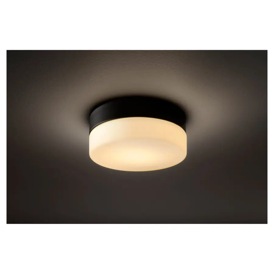 Zuri 7" LED Flush Mount Ceiling Light in Black - Image 3