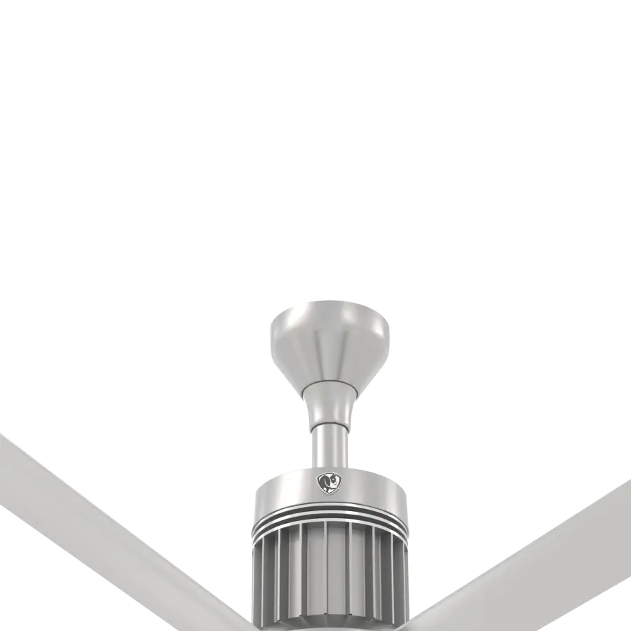 i6 Ceiling Fan Downrod - Brushed Aluminum, 6"