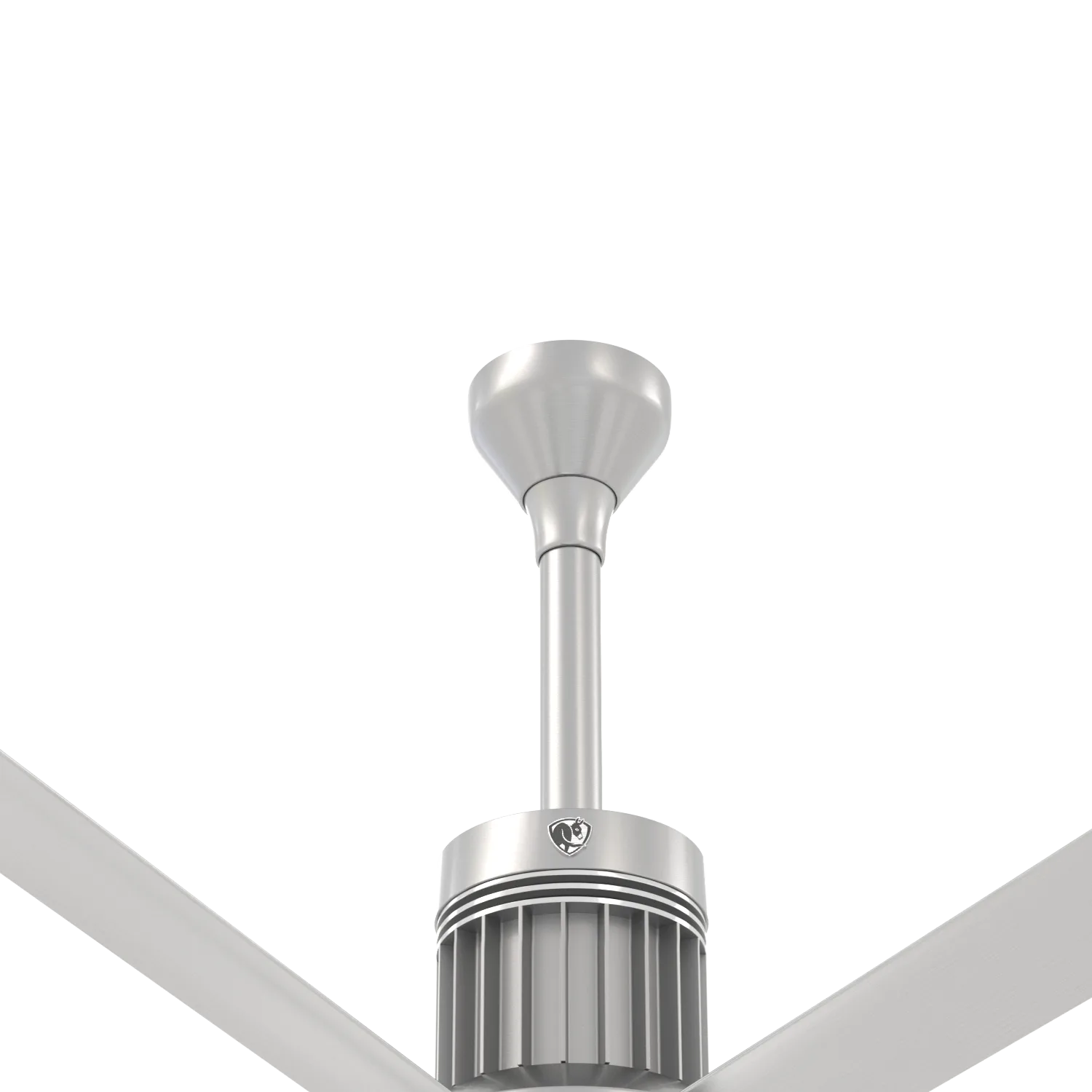 i6 Ceiling Fan Downrod - Brushed Aluminum, 12"