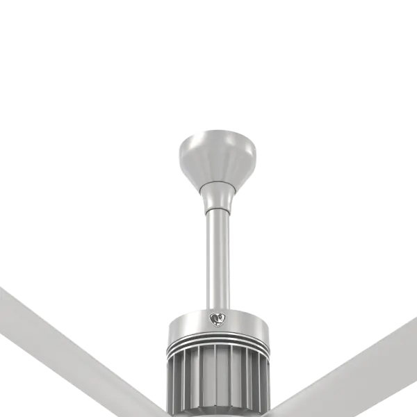 Professional-grade 12-inch downrod designed specifically for i6 ceiling fans. Includes complete installation kit with brushed aluminum finish that coordinates seamlessly with modern fan designs.