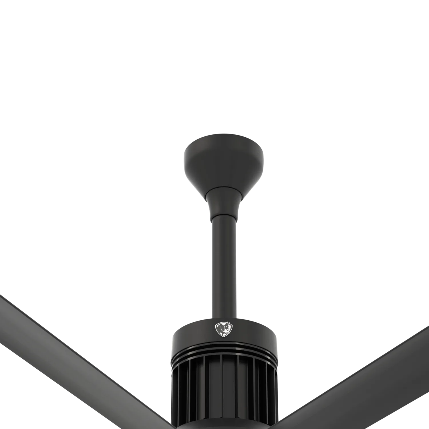 i6 Ceiling Fan Downrod - Black, 12 Inch