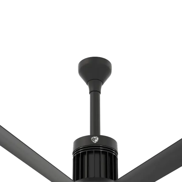 Purpose-built downrod for Big Ass Fans i6 series, providing 12 inches of additional clearance. Complete installation kit included. Compatible with both indoor and outdoor i6 models.