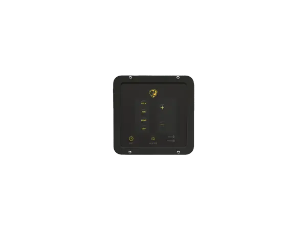 Advanced controller with Wi-Fi connectivity and mobile app integration for Cool-Space 350 and 400 models. Features Kick-Ass mode for instant cooling, automated maintenance reminders, and remote monitoring capabilities.