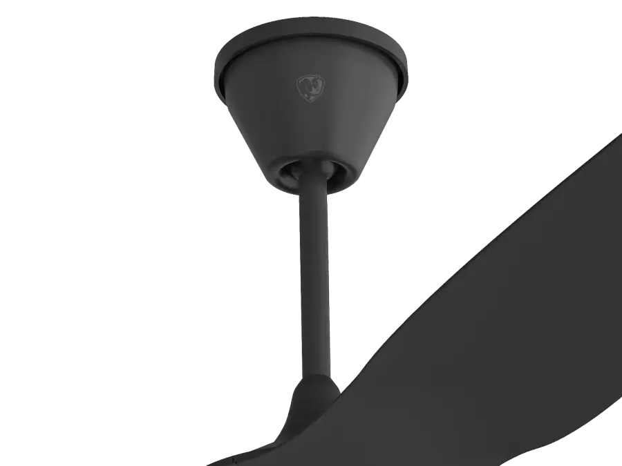 Haiku Coastal 10" Downrod in Matte Black
