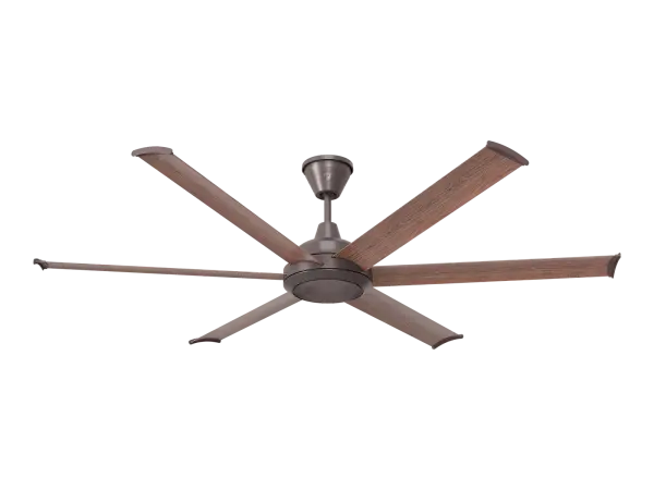 72" Bison Ceiling Fan with Walnut Foils - Image 1