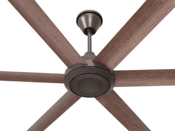 72" Bison Ceiling Fan with Walnut Foils - Image 2