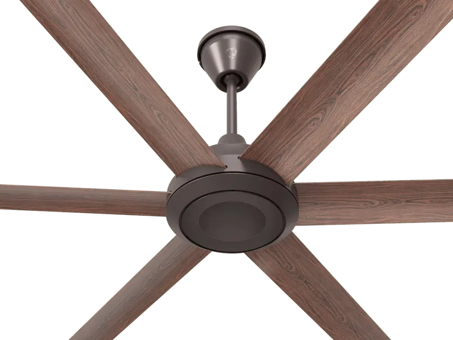 72" Bison Ceiling Fan with Walnut Foils - Image 2