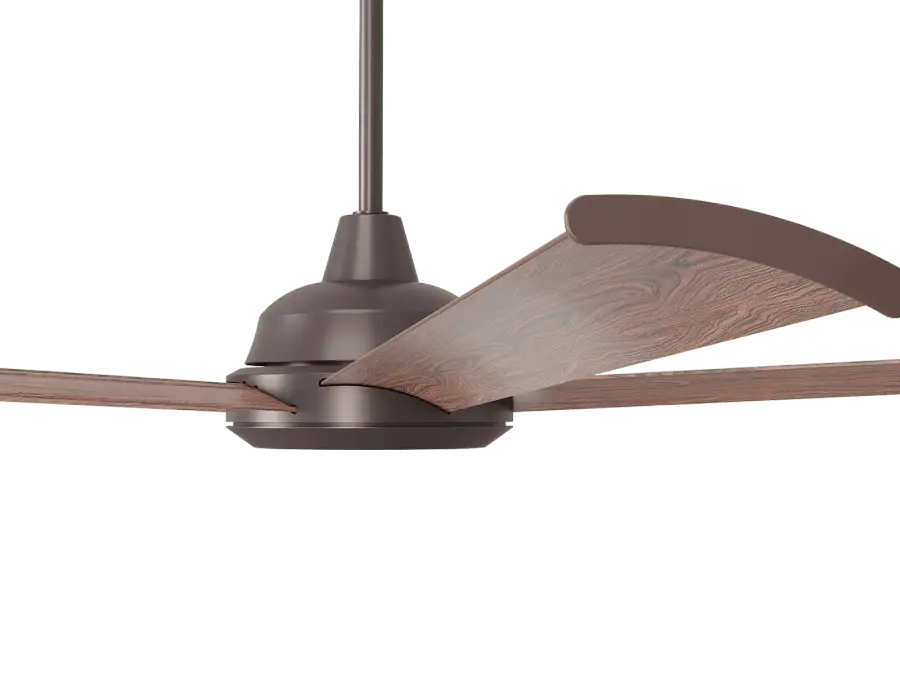 72" Bison Ceiling Fan with Walnut Foils - Image 4