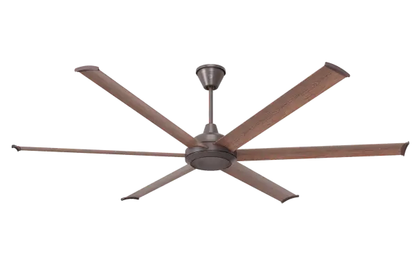 84" Bison Ceiling Fan with Walnut Foils - Image 1