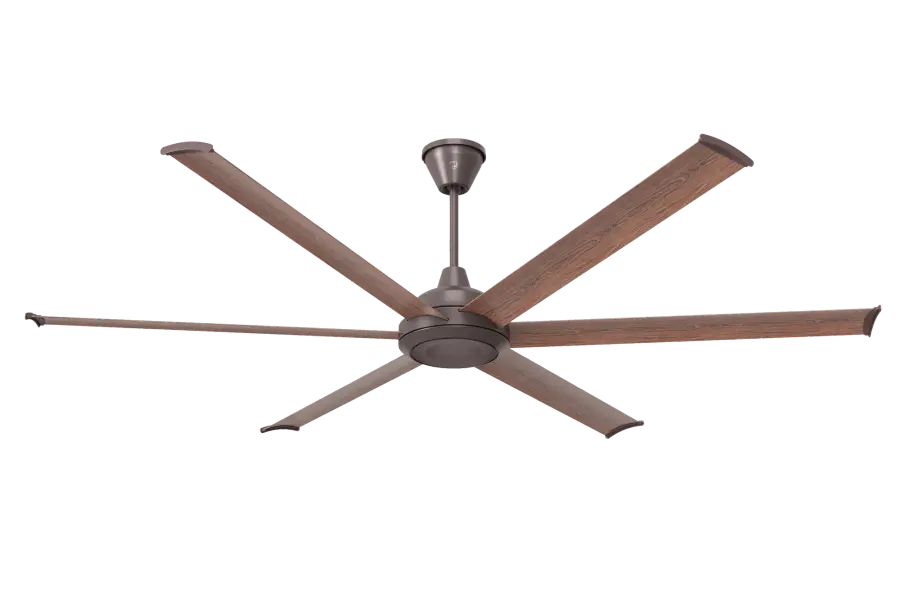 84" Bison Ceiling Fan with Walnut Foils - Image 1