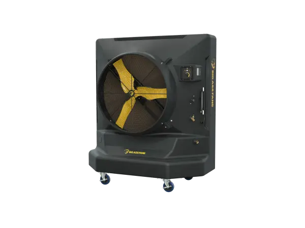 The Cool-Space 400 combines powerful cooling with portability, featuring a redesigned motor, aerodynamic blades, and a 46-gallon reservoir for up to 10 hours of operation. Covers up to 3600 sq ft with nearly silent airflow.