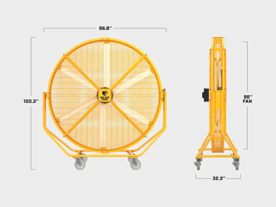 Big Ass Fans AirGo 8-Foot Mobile Fan - Image 4
